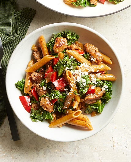 Kale, Sausage & Pepper Pasta