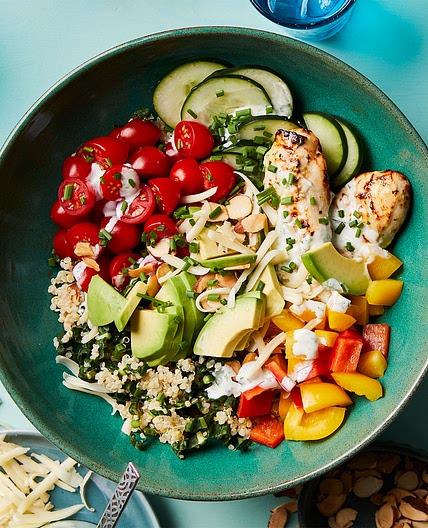 Goddess Veggie Bowls with Chicken