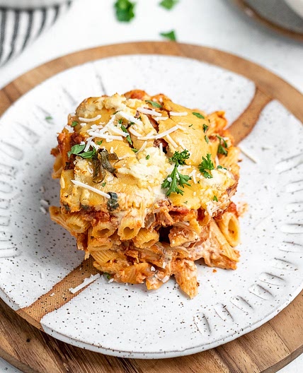 Vegan Baked Ziti with Ricotta Cheese (Easy + Oil-Free Option)