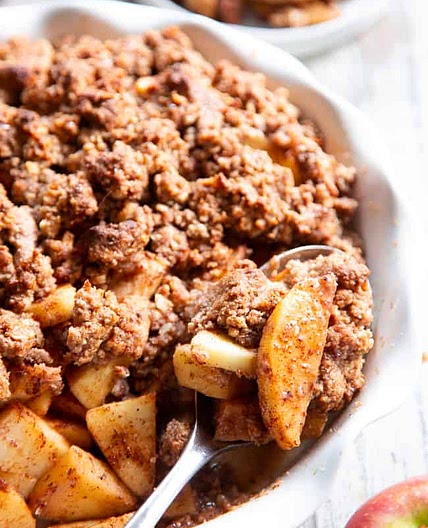 Paleo Maple Pecan Apple Crisp