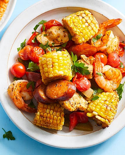 Sheet-Pan Creole Chicken & Shrimp