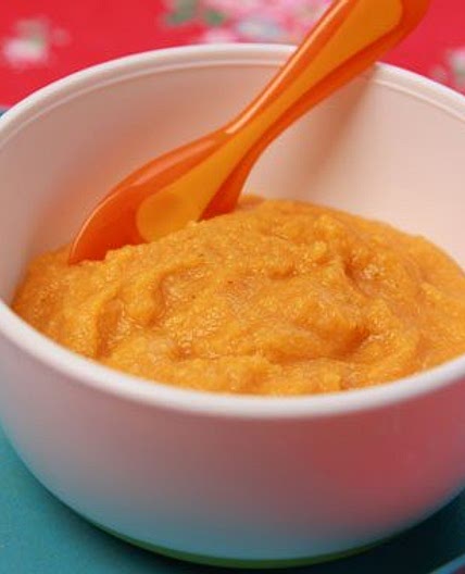 Sweet potato and lentil puree