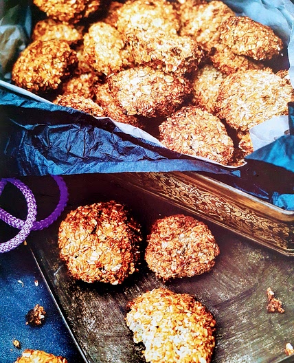 Koekjes van havermout banaan en kokos