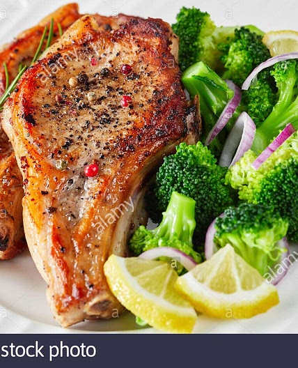 Pork Chops + Veggies