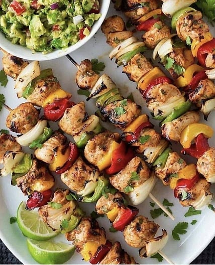 Chicken Fajita Kebobs