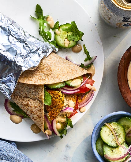 Baked Falafel Sandwiches