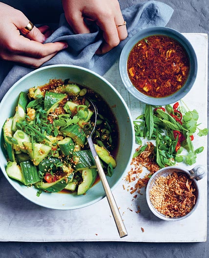 Sesame Cucumber Whack Salad