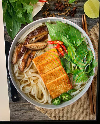 herb and veggie pho