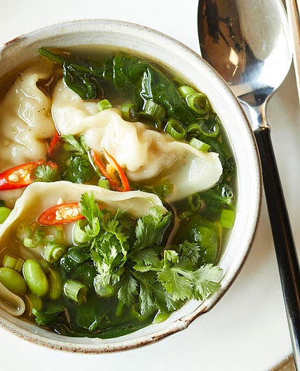 Potsticker & Vegetable Soup