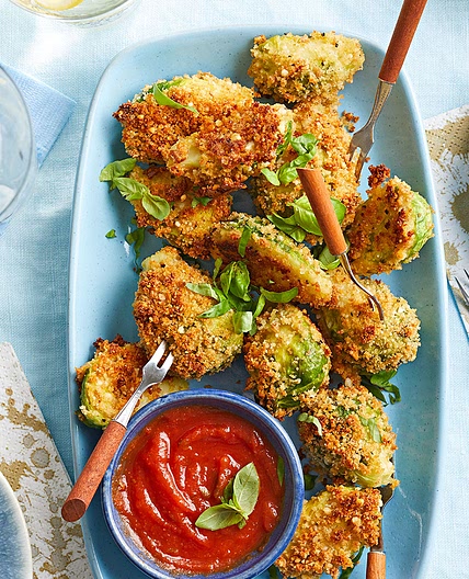Parmesan-Crusted Brussels Sprouts