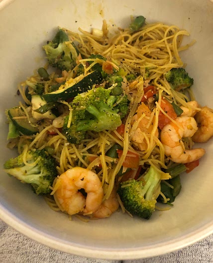Prawn stir fry 