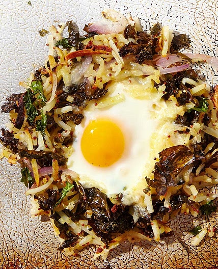 Potato-Kale Hash with Eggs