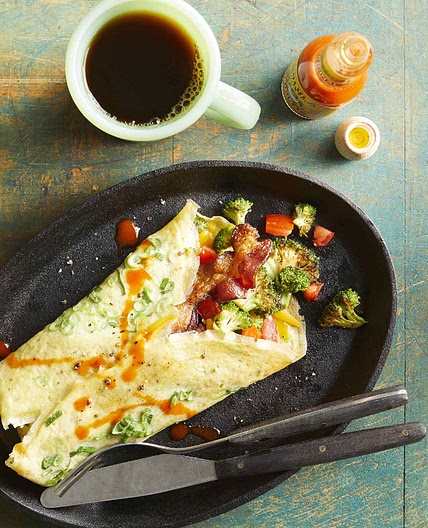 Low-Carb Bacon & Broccoli Egg Burrito