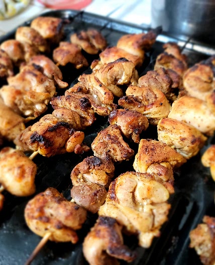 Mediterranean chicken kabob