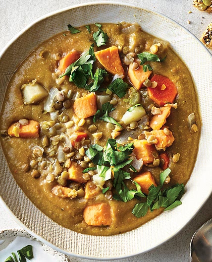 Slow-Cooker Lentil, Carrot & Potato Soup