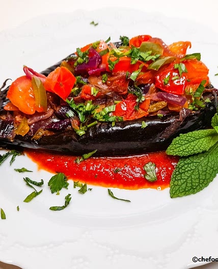 Recipe of Turkish stuffed eggplants, Imam Bayildi: Natural Born Vegan