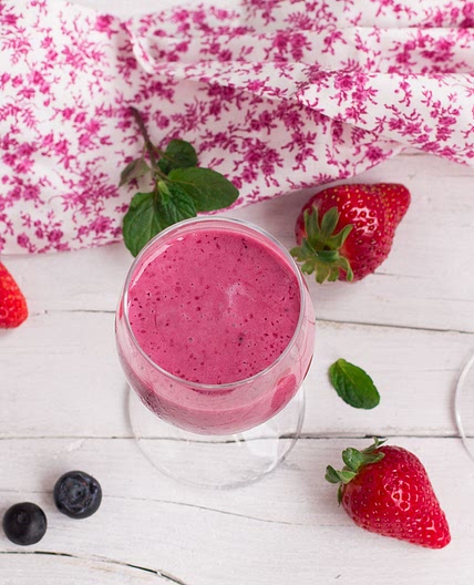 Smoothie ai frutti di bosco