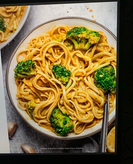 creamy coco curry noodles 