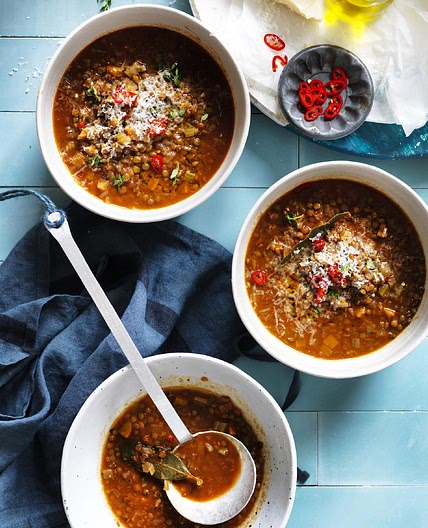 Hearty Italian Lentil and Vegetable Soup