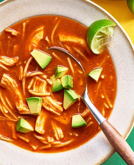Sopa de Fideos (Chicken Noodle Soup with Sofrito)
