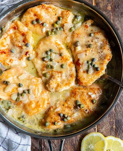 Lemon Chicken Piccata {Paleo, Whole30, Keto}