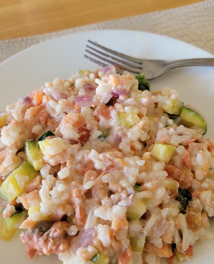Zucchini Risoto (healthier) receipe for one serve