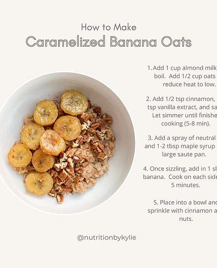 Caramelized Banana Oats