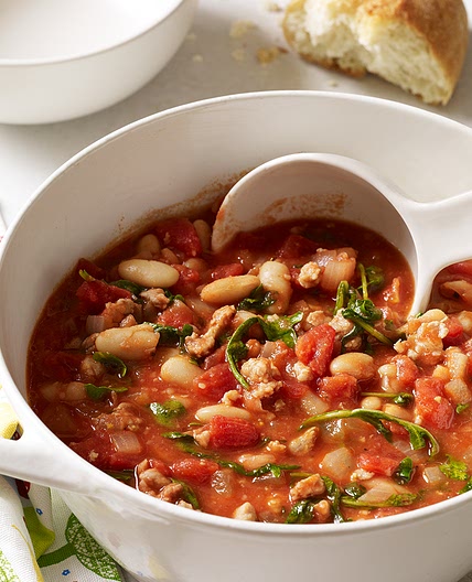 Sausage, Tomato & White Bean Stew