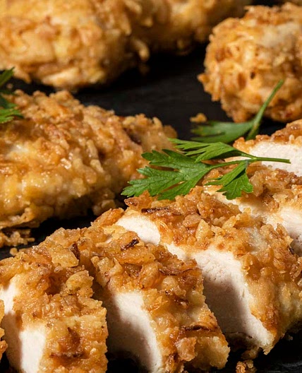 French's Crunchy Onion Baked Chicken Recipe
