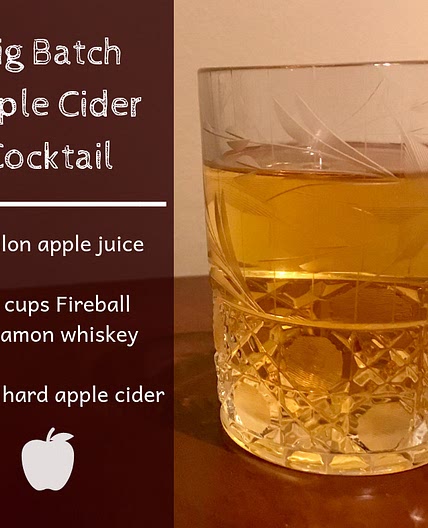 Big Batch Apple Cider Cocktail