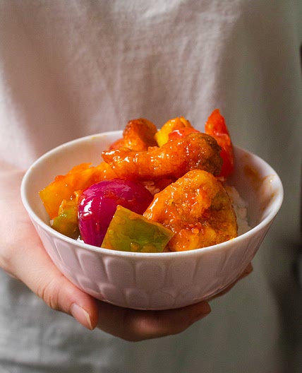 Vegan Sweet and Sour Pork 咕噜肉 (Monkey Head Mushroom 猴头菇)
