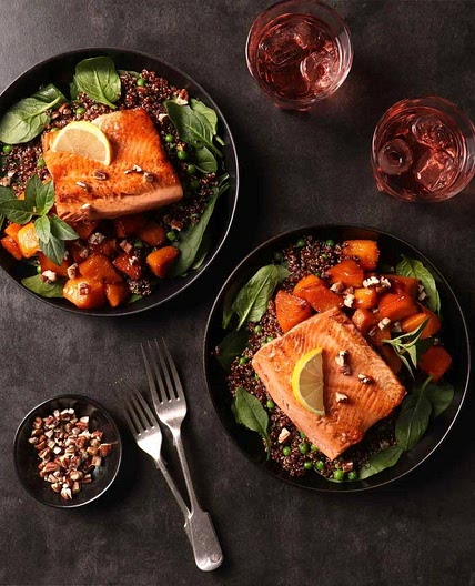 Trout & Honey-Glazed Butternut