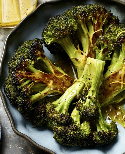 Roasted Broccoli with Lemon-Garlic Vinaigrette