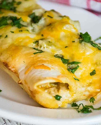 Green Chicken Enchiladas - Low Carb recipe