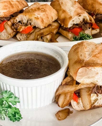 Lightened Up French Dip Sandwiches