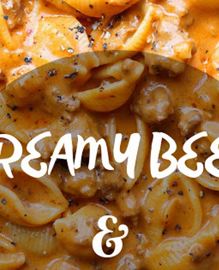 Creamy Beef and Shells