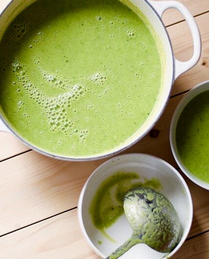 Zucchini, pea and basil soup — Wild Lemon Health