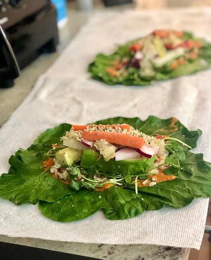 Colorful Collard Wraps