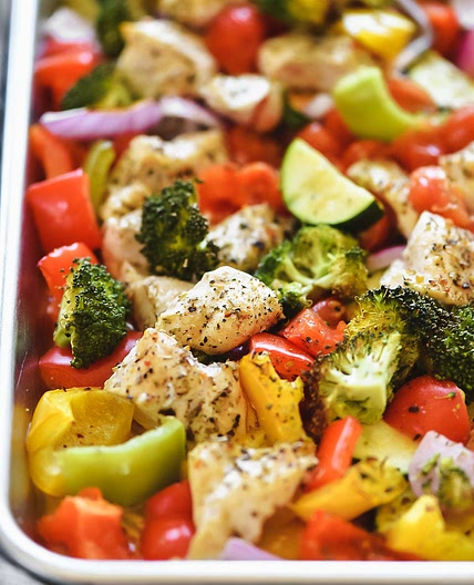 Oven Roasted Chicken and Veggies