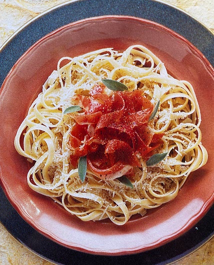 Tagliatelle with Prosciutto and Parmesan