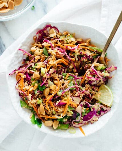 Crunchy Thai Peanut and Quinoa Salad