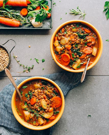 1-Pot Vegan Lentil Soup