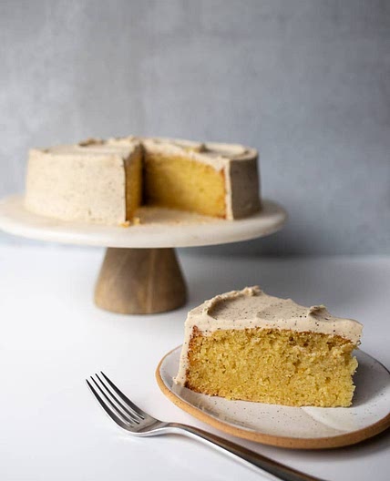 Olive Oil Cake with Brown Butter Frosting
