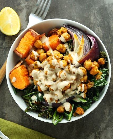 Sweet Potato Chickpea Buddha Bowl