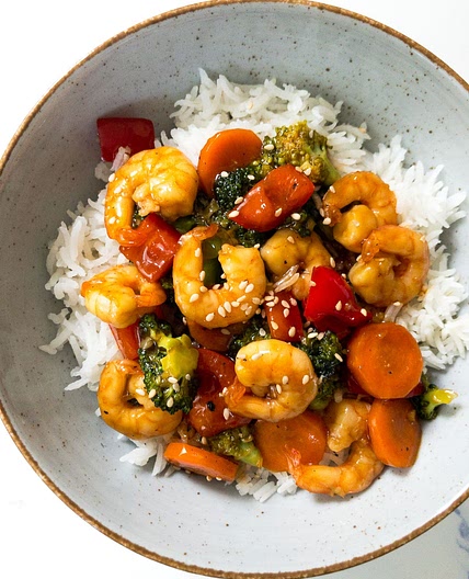Teriyaki Shrimp Stir Fry