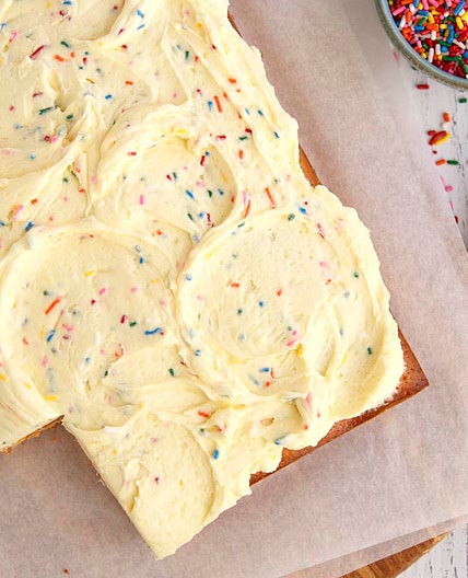 Frosted Confetti Cake
