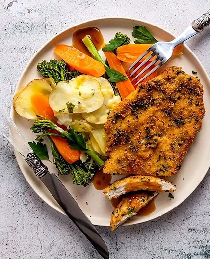 CHICKEN SCHNITZEL •