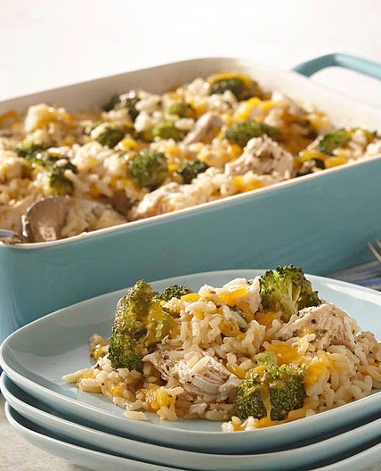 CHICKEN, BROCCOLI, AND RICE CASSEROLE