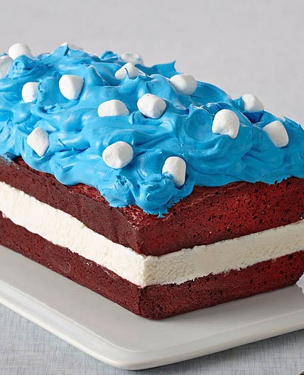 Fourth of July Brownie Ice Cream Cake
