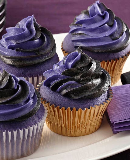 Baltimore Purple Twist Cupcakes